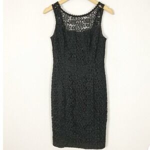 White House Black Market WHBM black lace dress‎